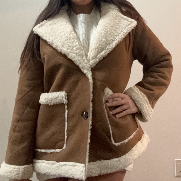 Princess Polly Marysville Faux Fur Oversized Jacket - New with tags - Picture 2 of 5